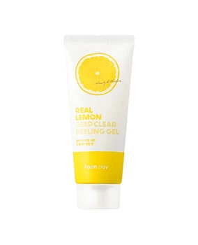 Пилинг с экстрактом лимона Farm Stay Real Lemon Deep Clear Peeling Gel