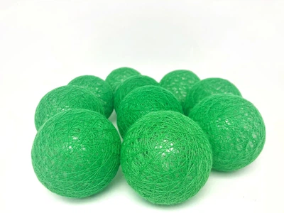 Гірлянди декоративні Cotton Balls 10led, діам 6см, довжина 180см на батарейках АА 025