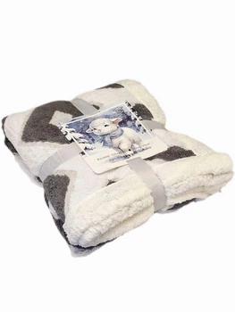 Плед-пододеяльник на овчине полуторный Malloory Home 150*200 см Графит