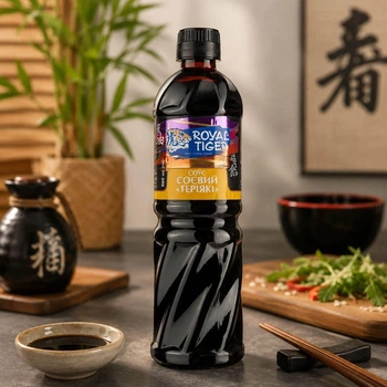 Соєвий Соус Royal Tiger Teriyaki Ройал Тигр Теріякі солодко-пряний для Суші Ролів Маринадів мяса та Страв Азійської Кухні 500мл