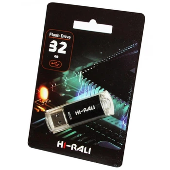 Флешка Hi-Rali 32 GB USB Flash Drive Rocket series Black (HI-32GBVCBK)