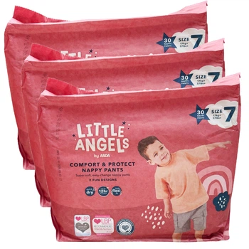 Подгузники-трусики Little Angels Comfort & Protect 7 (17+ кг), 90 шт