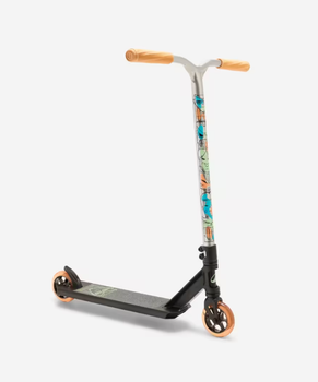 Детский Трюковый Самокат OXELO MF520 Burning Черный