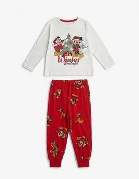 Дитяча новорічна бавовняна піжама для хлопчика Primark 92 см Біла/Червона (25101043)