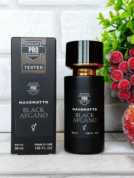 Парфумована вода унісекс (версія Nasomatto Black Afgano) чорний флакон 58 мл