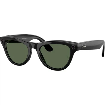 Смарт-очки Ray-Ban | Meta Skyler [Gen 2] Standard Shiny Black Frame / G-15 Green Lenses (RW4014 601/71 52-20)