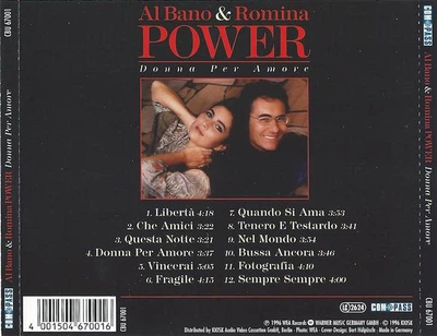 AL BANO & ROMINA POWER – Donna Per Amore (CD, б/у)