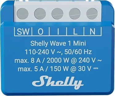 Inteligentny przekaźnik Shelly Wave 1 Mini LR (3800238071929)