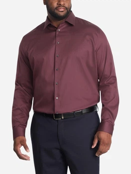 Рубашка хлопковая мужская Calvin Klein 623695534 3XL Бордовая (1161221923)