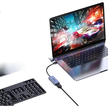 Карта видеозахвата BIAZE HDMI вход 4K, выход 2K, USB 3.0 и Type-C, для Switch и PS5
