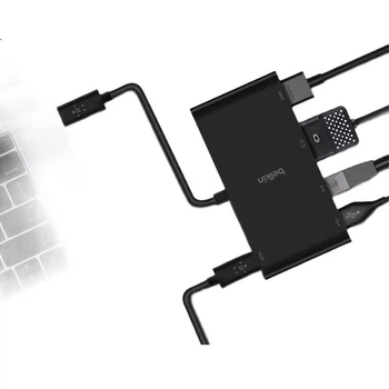 Док-станція BELKIN Type-C з HDMI, VGA, USB та Ethernet для iPad та ноутбука