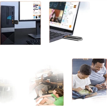 Беспроводной сетевой адаптер Wavlink USB AC1300M, двухдиапазонный 5G Gigabit USB3.0, для настольных компьютеров и ноутбуков, портативный, WiFi-приемник-передатчик 688A2