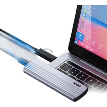 Корпус UNITEK для SSD M.2 NVMe с Type-C 10 Гбит/с портативный