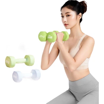 Гантели Li-Ning неразборные для домашнего фитнеса, 1 кг, 2 шт