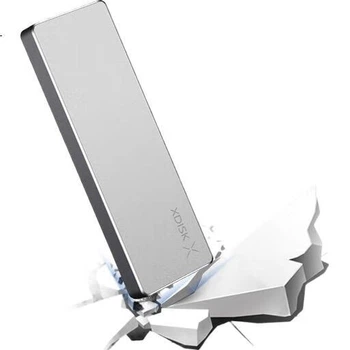 SSD-накопичувач зовнішній XDISK серія M 256 ГБ USB 3.2 Type-C, ультратонкий, сріблястий