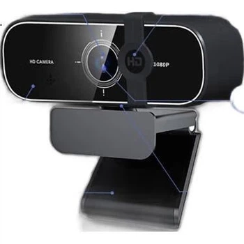 Веб-камера GESOBYTE C301 1080P с широким углом обзора HD для прямых трансляций, видеозвонков, конференций, онлайн-обучения, экзаменов, вступительных экзаменов в аспирантуру, домашнего использования, ноутбуков и настольных компьютеров. USB-микрофон.