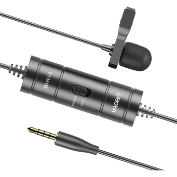 Мікрофон петличний BOYA M1S дротовий для смартфона та камери, кабель 6 м