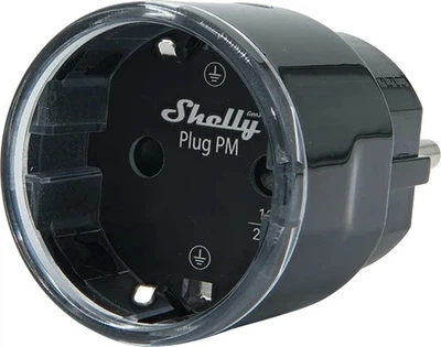 Gniazdko inteligentne Shelly Plug PM Gen3 Black (3800238072728)