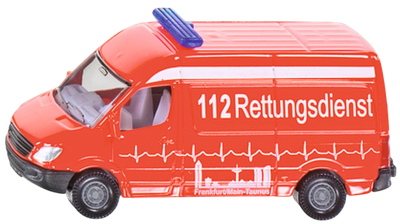 Model samochodu Siku 1:87 czerwona karetka (805)
