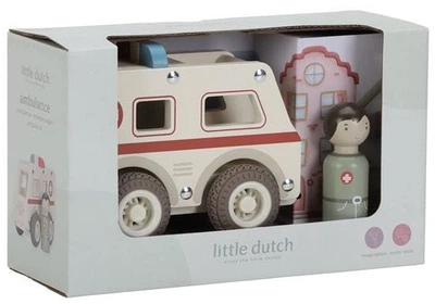 Дерев'яна машинка Little Dutch Швидка допомога FSC LD2527 (8713291225275)