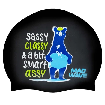 Шапочка для плавания детская M-D Junior SMART ASSY (силикон, черный) (M057002_Черный)
