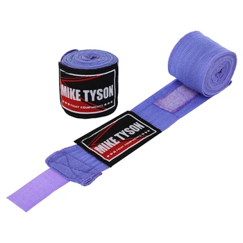 Бинти боксерські (2шт) бавовна з еластаном MIKETYSON BO-7977 (l-3м, фіолетовий)