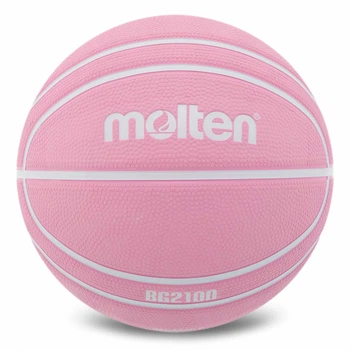 Мяч баскетбольный резиновый №6 MOLTEN B6G2100-P_Розовый