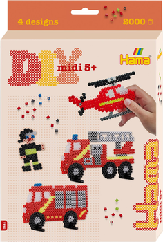 Мозаїка Hama Midi Пожежна служба 2000 деталей 34412 (0028178034412)