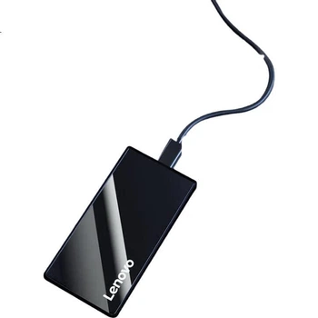 Портативный твердотельный накопитель Lenovo 1 ТБ (PSSD), интерфейс USB 3.1 Type-C, прямое подключение к телефону, серия ZX2, черный.