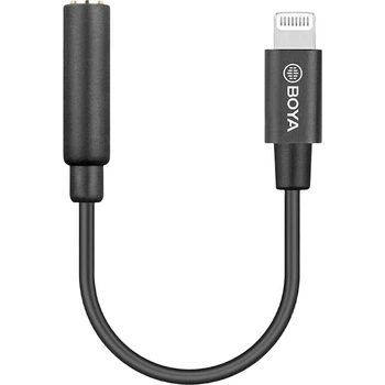 Адаптер BOYA BY-K8 3.5 мм TRS - Lightning для мікрофона, 0.1 м