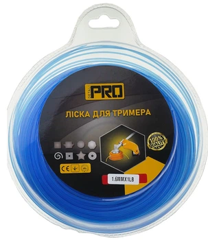 Ліска косильна семигранник d1.6 мм 1 LB (160 м), арт. les044