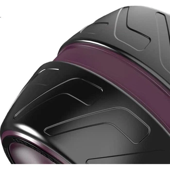 Большой ролик для пресса Duweike Ab Wheel с автоматическим отскоком, для домашнего фитнеса, для мужчин и женщин, с подушкой для коленей, черно-фиолетовый цвет.