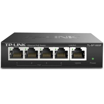 Коммутатор TP-LINK SF1005P на 5 портов 100 Мбит/с с 4 портами PoE неуправляемый
