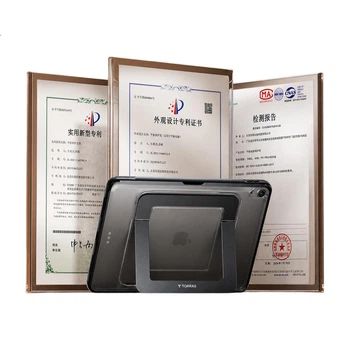 Чехол TORRAS для iPad 10/11 с чипом A14/A16 противоударный с держателем стилуса и подставкой, черный