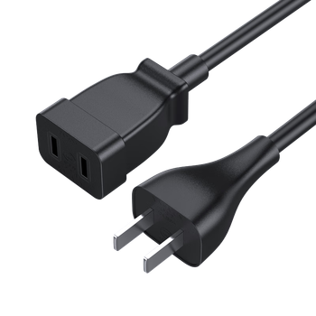 Удлинитель CABLE CREATION DZ432 с двумя вилками, 10 А, с прямой головкой и двумя жилами, подходит для систем видеонаблюдения, индукционных плит, телевизоров, мониторинга электромобилей, длина кабеля 5 метров.