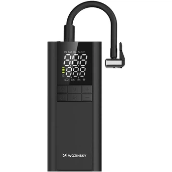 Автомобильный портативный компрессор Wozinsky WPEP-8000 150 PSI PowerBank 8000mAh Black (5907769384226)