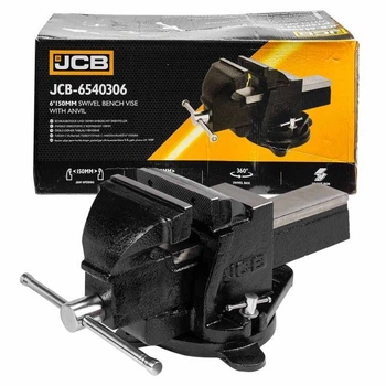 Лещата сталеві поворотні з ковадлом 6"- 150 мм | 58991 | JCB