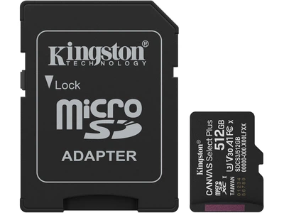 Карта памяти Kingston 512GB microSDXC Canvas Select Plus Gen3 (SDCS3/512GB)