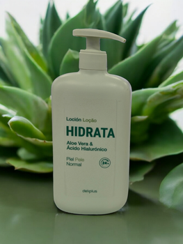 Увлажняющий лосьон для тела Deliplus Hidrata Locion Aloe Vera & Acido Hialuronico для нормальной кожи 600 мл