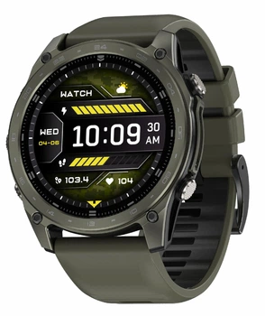Смарт-годинник тактичний UWatch Tactix 8 Pro Green Компас, Барометр, Альтитуда