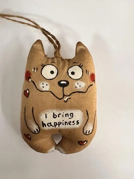 Брелок-Позитивчик Котик I bring happiness