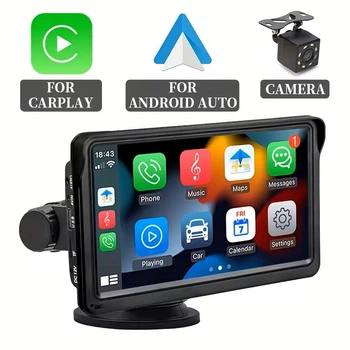 Портативная автомобильная магнитола с сенсорным экраном Wireless Carplay And Android Auto для автомобилей
