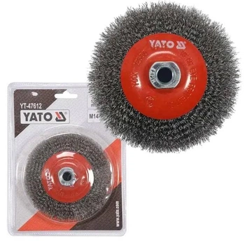 Дисковая зачистная щетка YATO YT-47612 125 мм M14 для угловой шлифмашины