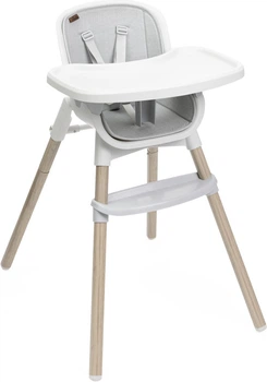 Стільчик для годування Chicco Zest Plus Wooden сірий (8058664182985)