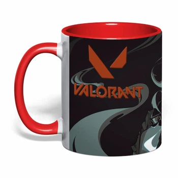 Чашка з друком "Valorant/Валорант" №4 (колір червоний) (46297)