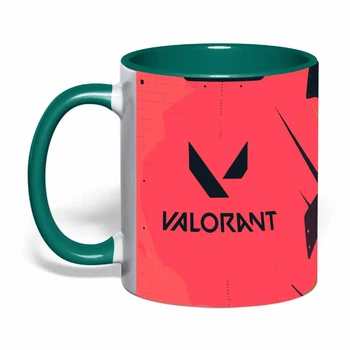 Чашка з друком "Valorant/Валорант" №5 (колір темно-зелений) (46328)