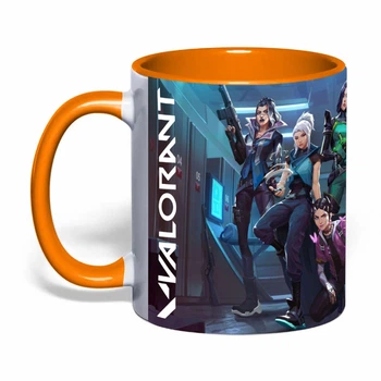 Чашка з друком "Valorant/Валорант" №6 (колір помаранчевий) (46365)