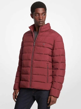 Мужская стеганая куртка Michael Kors 1159865434 (Бордовый M)