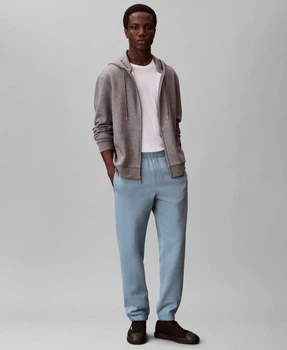 Мужские джоггеры на флисе Calvin Klein спортивные штаны 1159862172 (Синий XL)