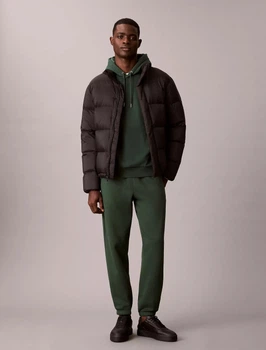 Мужские джоггеры на флисе Calvin Klein спортивные штаны 1160844081 (Зеленый S)